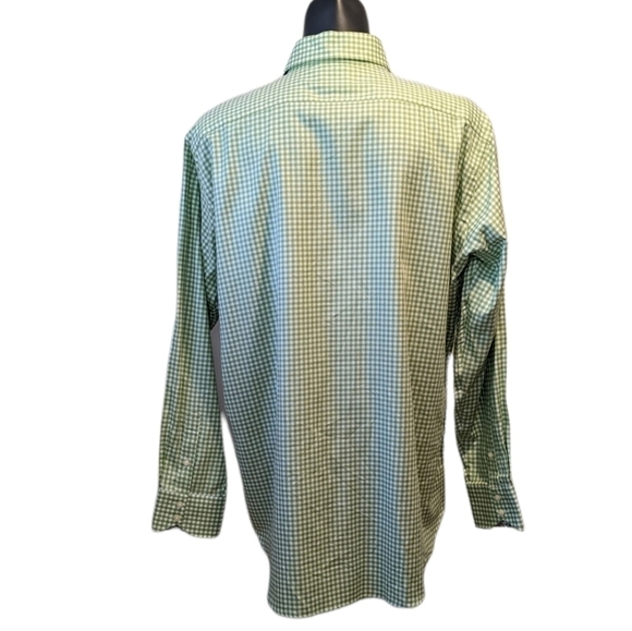 TAILORBYRD green check plaid button front shirt XXL - Picture 4 of 8
